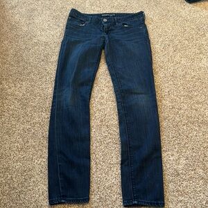 Dark wash - low rise legging